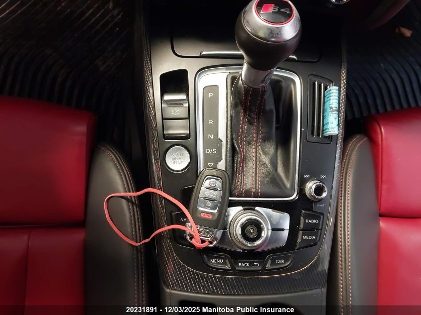 2013 Audi S4 3.0T Quattro VIN: WAUFGCFL9DA081179 Lot: 20231891