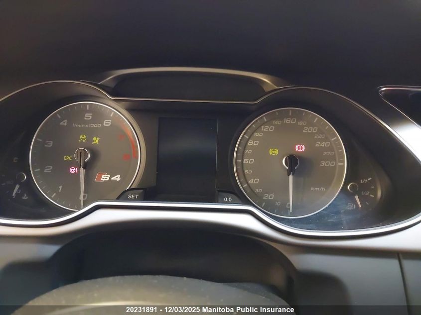 2013 Audi S4 3.0T Quattro VIN: WAUFGCFL9DA081179 Lot: 20231891