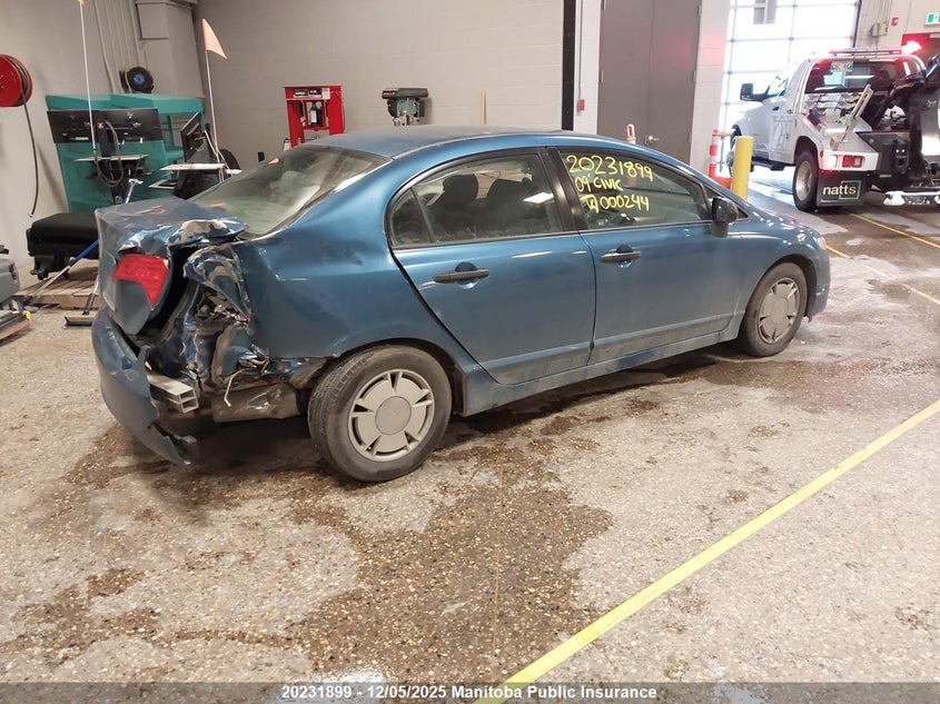 2HGFA16429H000244 2009 HONDA CIVIC photo no. 4