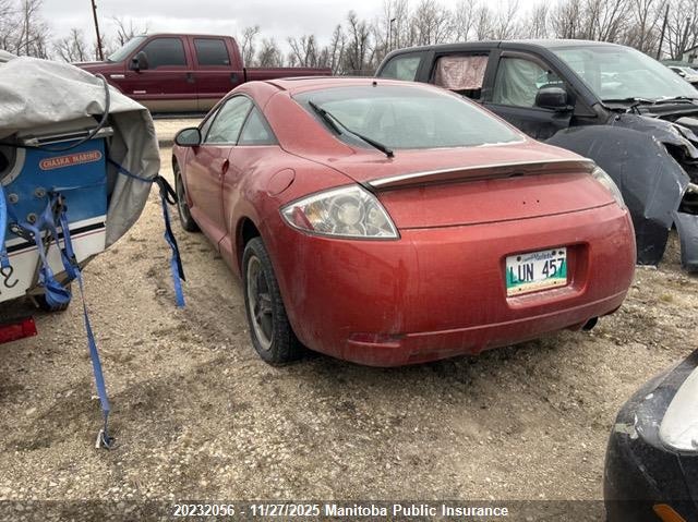 4A3AK24F67E602730 2007 MITSUBISHI ECLIPSE photo no. 3