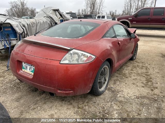 4A3AK24F67E602730 2007 MITSUBISHI ECLIPSE photo no. 4