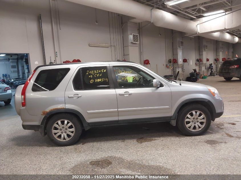 2005 Honda Cr-V Ex-L VIN: JHLRD78915C808549 Lot: 20232058