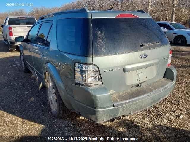 2008 Ford Taurus X Limited VIN: 1FMDK06W28GA02449 Lot: 20232063