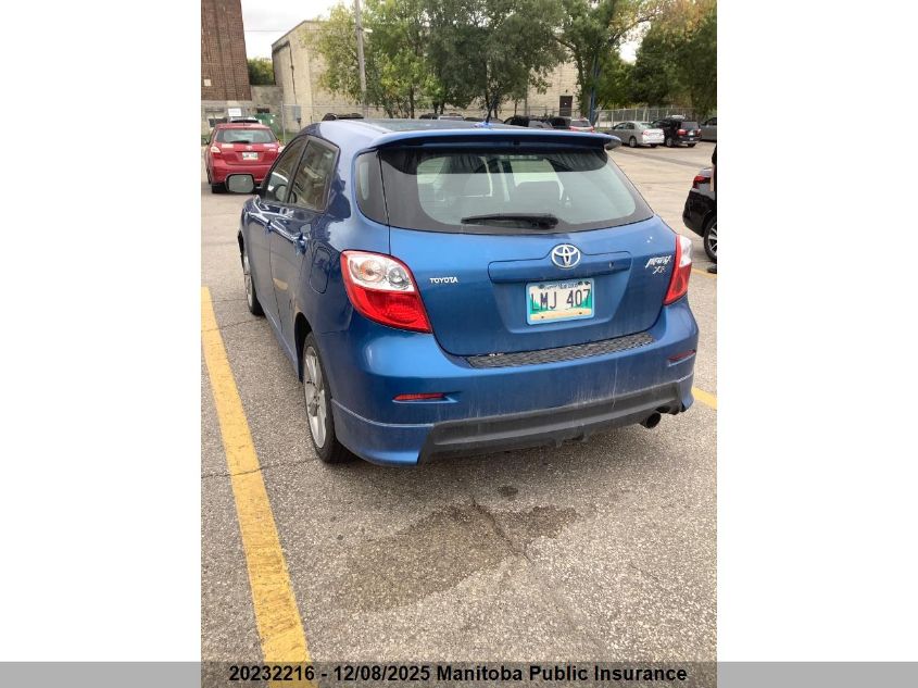 2009 Toyota Matrix Xr VIN: 2T1KE40E29C001053 Lot: 20232216