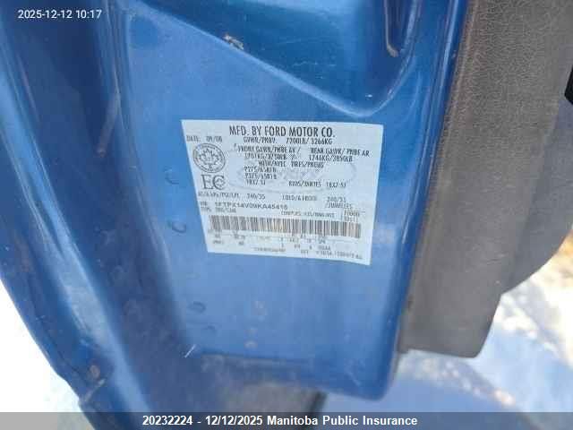 2009 Ford F150 Xlt Supercab VIN: 1FTPX14V09KA45415 Lot: 20232224