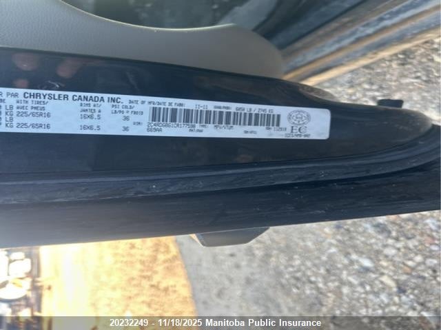 2012 Dodge Grand Caravan Se VIN: 2C4RDGBG1CR177598 Lot: 20232249