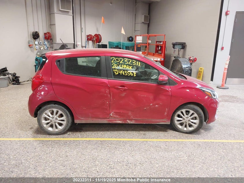 2020 Chevrolet Spark Lt VIN: KL8CD6SA2LC443563 Lot: 20232311