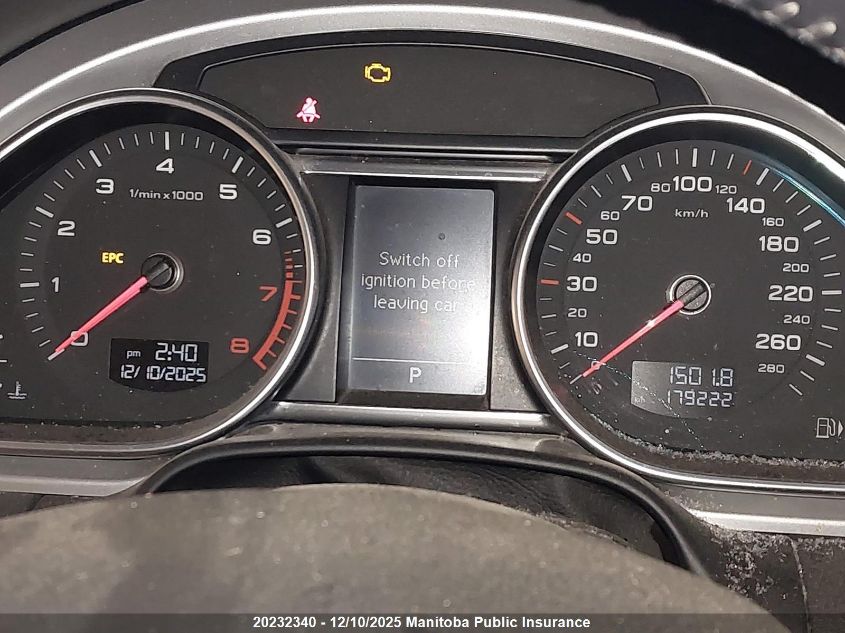 2013 Audi Q7 V6 VIN: WA1CGCFE1DD006363 Lot: 20232340