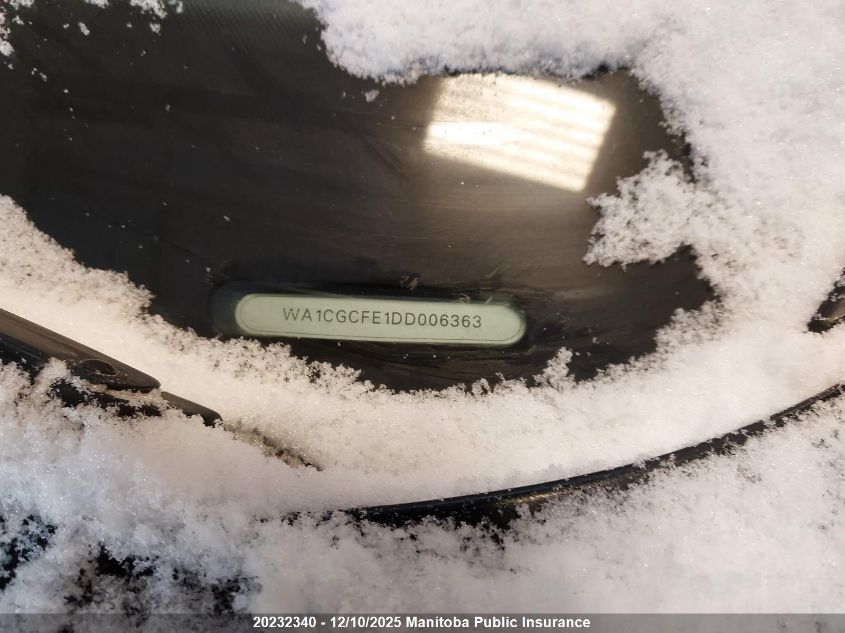 2013 Audi Q7 V6 VIN: WA1CGCFE1DD006363 Lot: 20232340