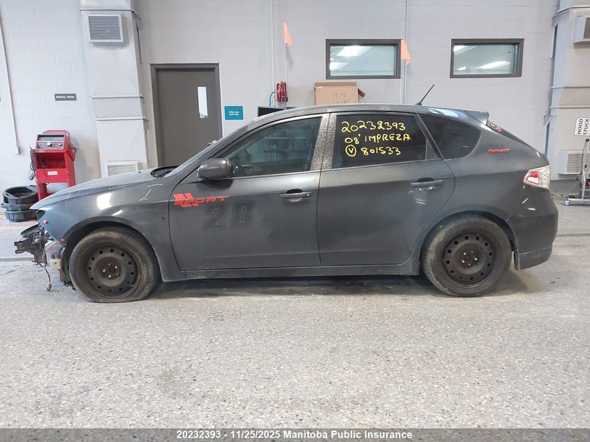 2008 Subaru Impreza 2.5I VIN: JF1GH62688H801533 Lot: 20232393