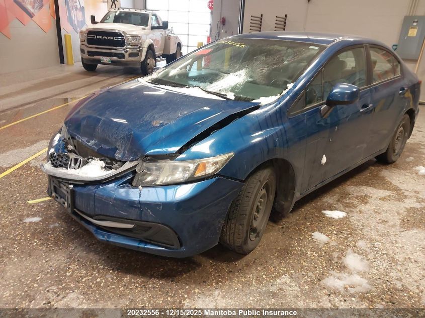 2013 Honda Civic Lx VIN: 2HGFB2F45DH043407 Lot: 20232556