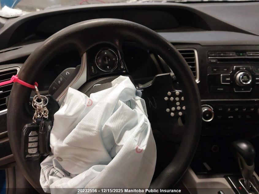 2013 Honda Civic Lx VIN: 2HGFB2F45DH043407 Lot: 20232556