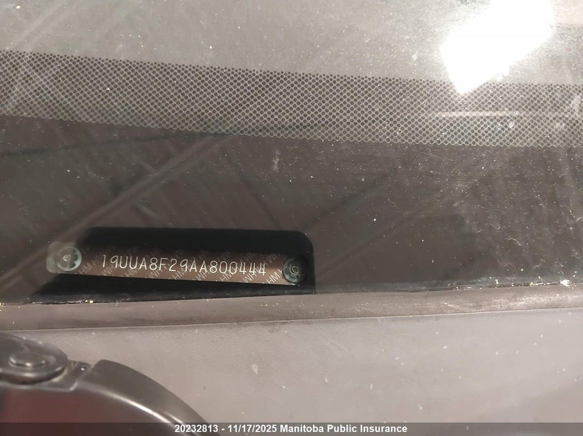 2010 Acura Tl VIN: 19UUA8F29AA800444 Lot: 20232813