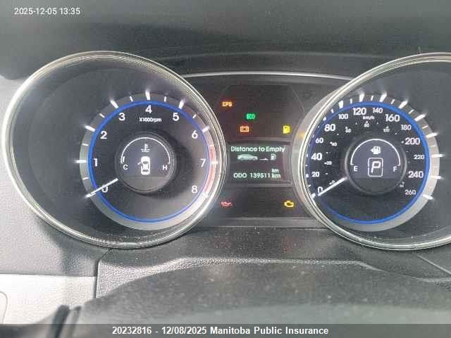 2013 Hyundai Sonata Gls VIN: 5NPEB4AC9DH605210 Lot: 20232816