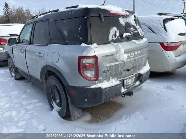 2021 Ford Bronco Sport Outer Banks VIN: 3FMCR9C69MRA76731 Lot: 20232935