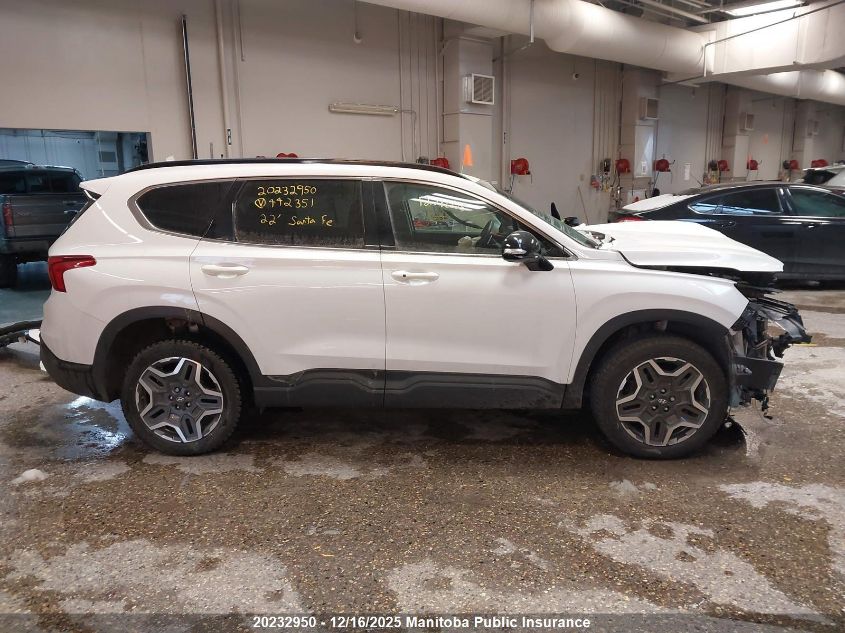 2022 Hyundai Santa Fe Urban 2.5T VIN: 5NMS3DAL2NH442351 Lot: 20232950