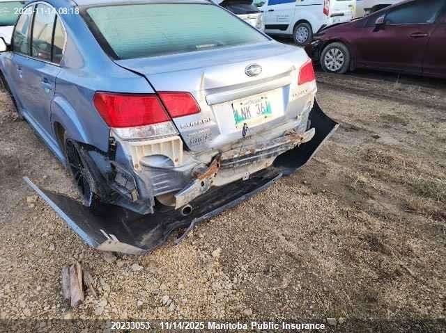 2011 Subaru Legacy 2.5I VIN: 4S3BMGA64B3257057 Lot: 20233053