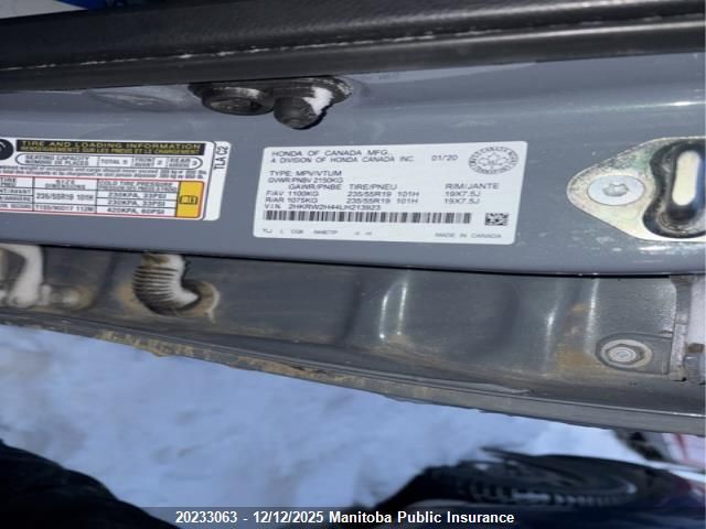 2020 Honda Cr-V Sport VIN: 2HKRW2H44LH213923 Lot: 20233063