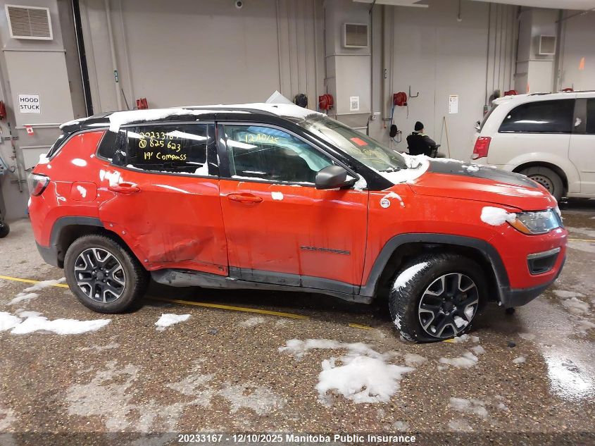 2019 Jeep Compass Trailhawk VIN: 3C4NJDDB1KT825623 Lot: 20233167