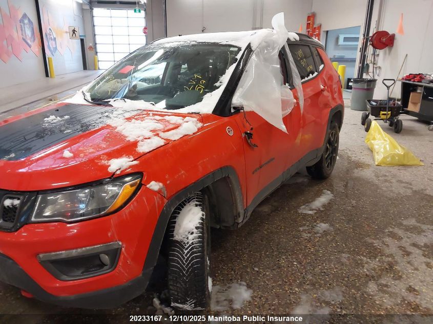 2019 Jeep Compass Trailhawk VIN: 3C4NJDDB1KT825623 Lot: 20233167