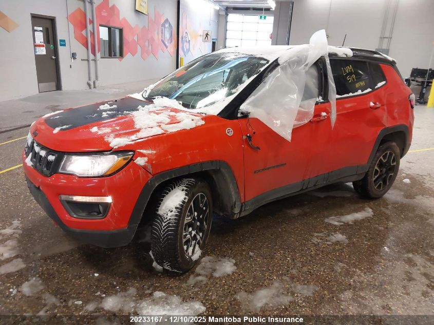 2019 Jeep Compass Trailhawk VIN: 3C4NJDDB1KT825623 Lot: 20233167