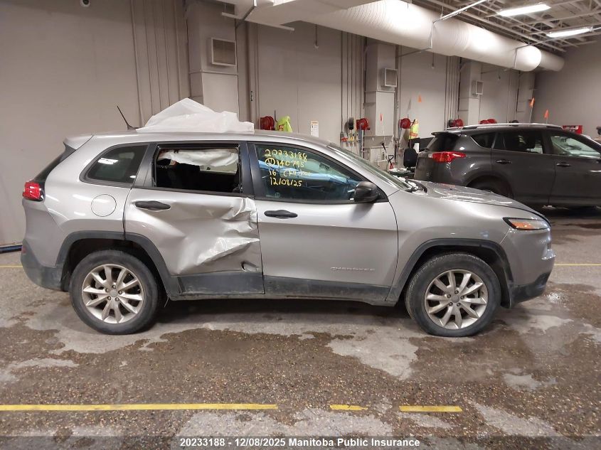 2016 Jeep Cherokee Sport VIN: 1C4PJLAB0GW140795 Lot: 20233188