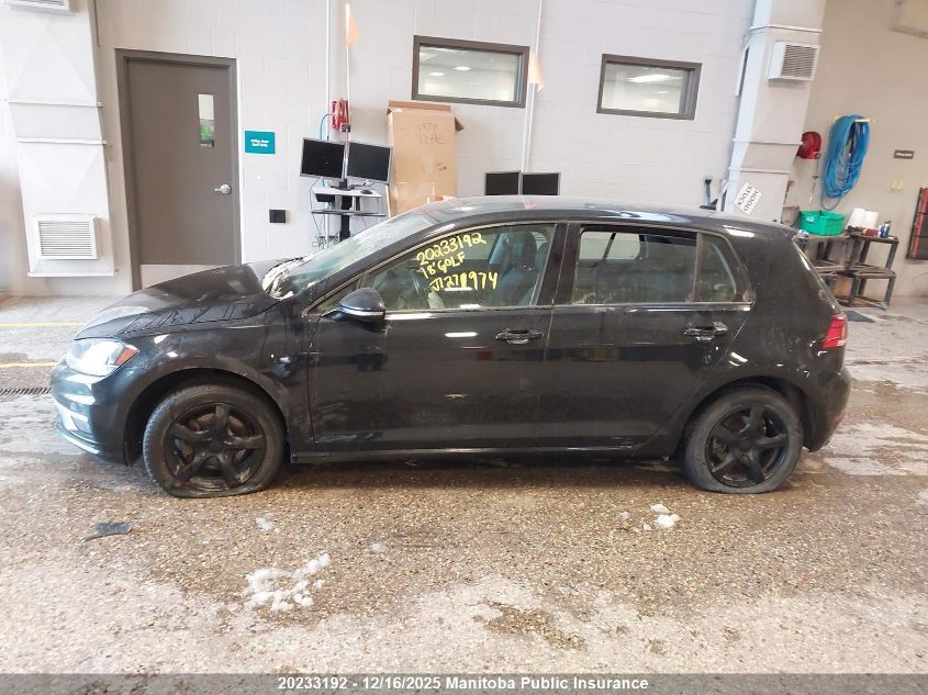 2018 Volkswagen Golf 1.8 Tsi VIN: 3VWG17AU1JM271974 Lot: 20233192