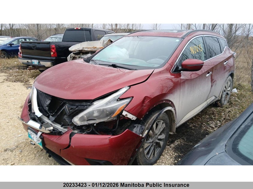 5N1AZ2MH9JN140005 2018 Nissan Murano Sv auction photo 1