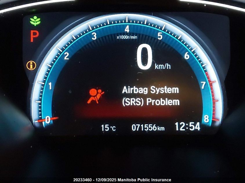 2019 Honda Civic Lx VIN: 2HGFC2F51KH043245 Lot: 20233460