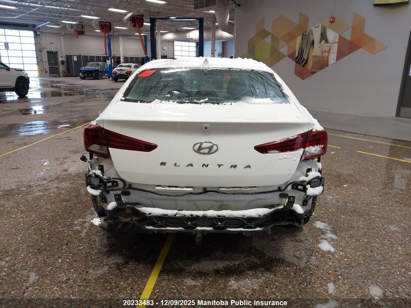 2019 Hyundai Elantra Preferred VIN: KMHD84LF6KU801136 Lot: 20233483