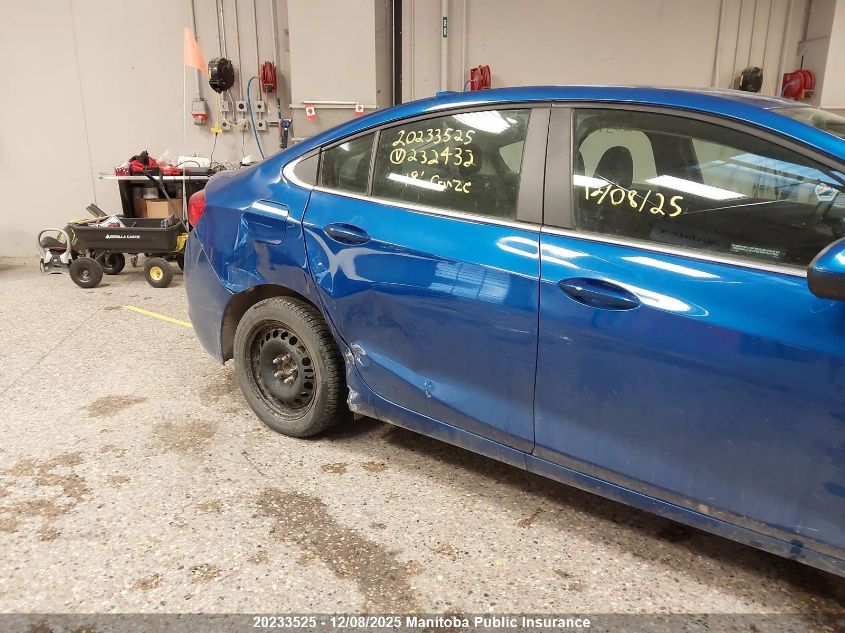 2018 Chevrolet Cruze Lt Turbo VIN: 1G1BE5SM2J7232432 Lot: 20233525