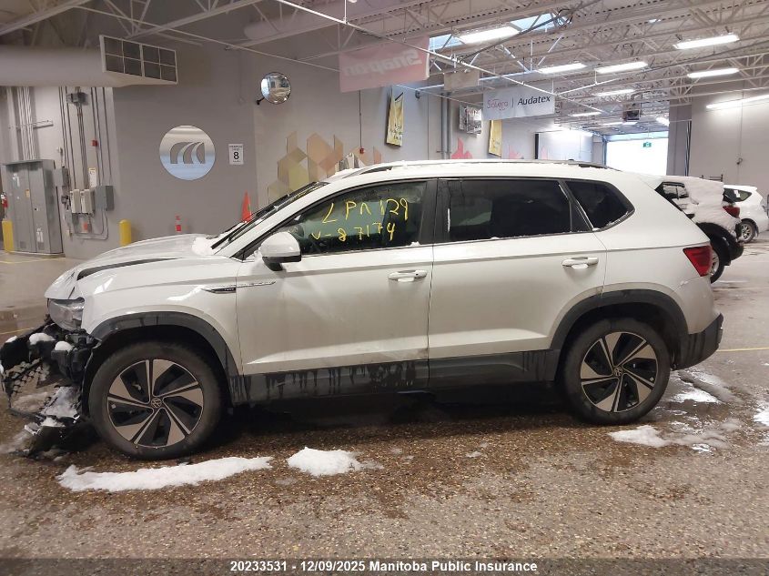 2024 Volkswagen Taos Comfortline 1.5 Tsi VIN: 3VVUX7B24RM087174 Lot: 20233531