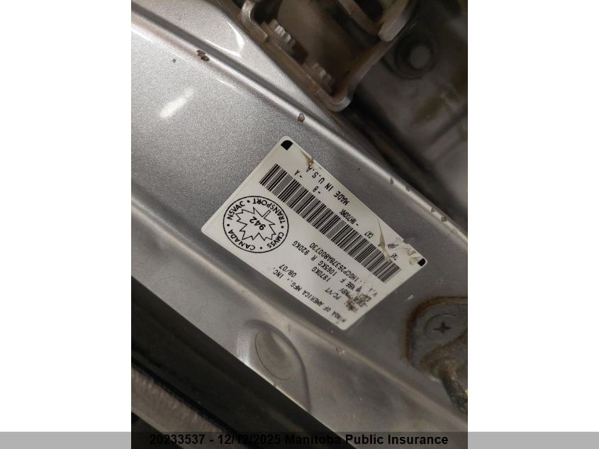 2008 Honda Accord Lx VIN: 1HGCP26378A800730 Lot: 20233537