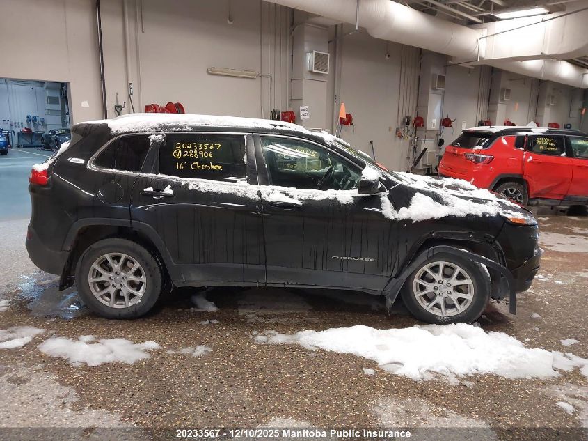 2016 Jeep Cherokee North VIN: 1C4PJMCS6GW288906 Lot: 20233567