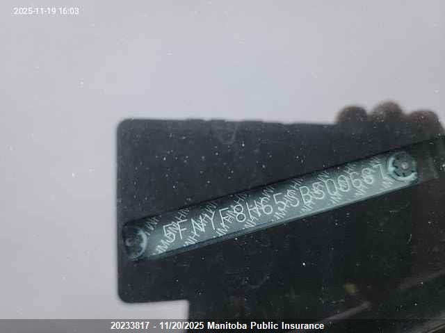 2025 Honda Passport Trailsport VIN: 5FNYF8H65SB500667 Lot: 20233817