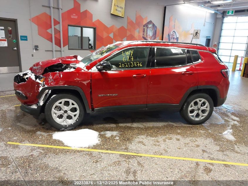 2025 Jeep Compass North VIN: 3C4NJDBN7ST505946 Lot: 20233876