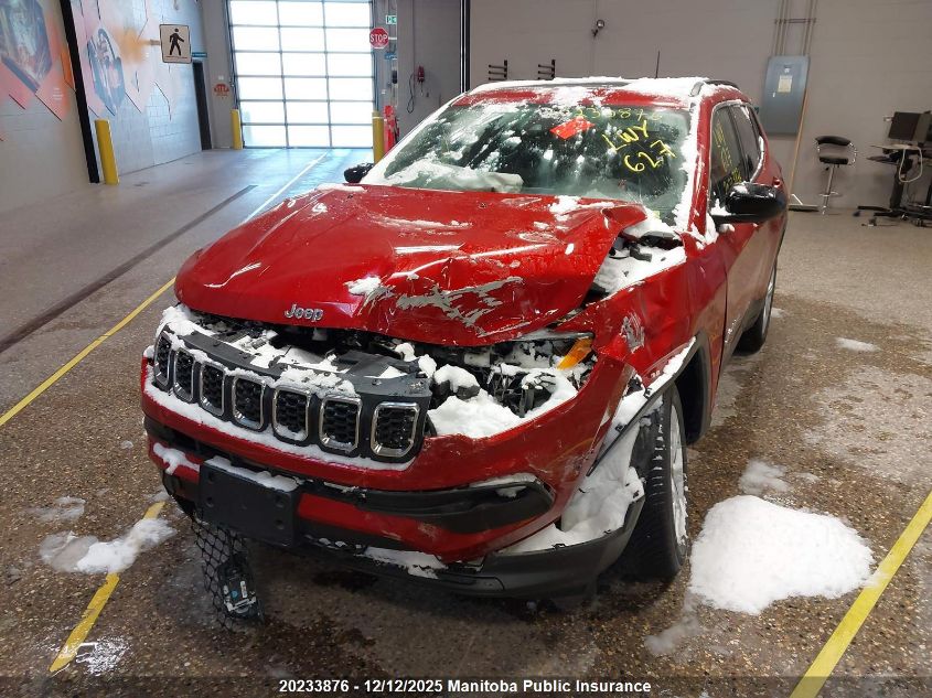 2025 Jeep Compass North VIN: 3C4NJDBN7ST505946 Lot: 20233876