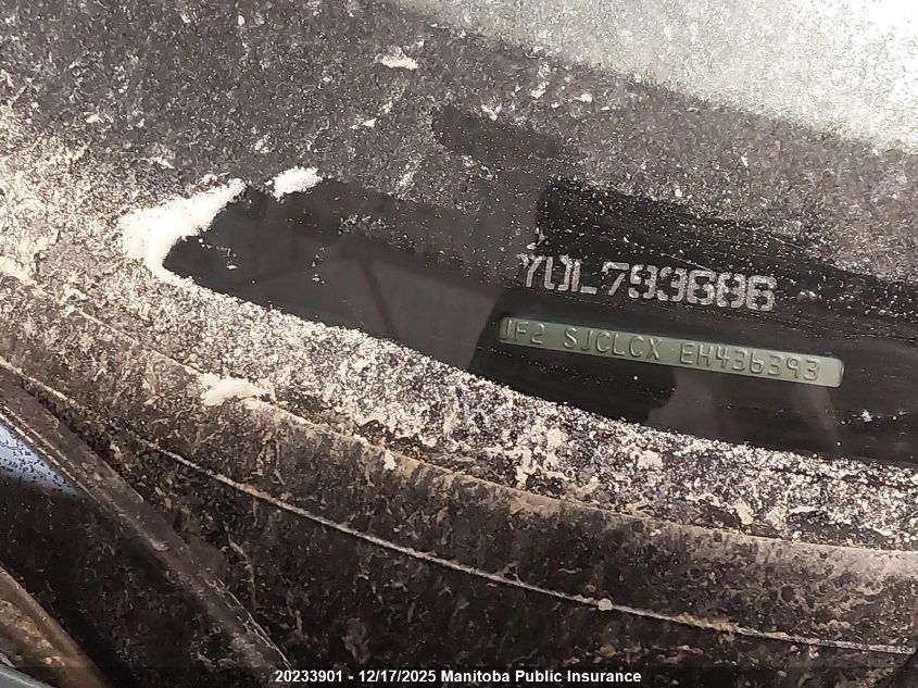 2014 Subaru Forester 2.5I Touring VIN: JF2SJCLCXEH436393 Lot: 20233901