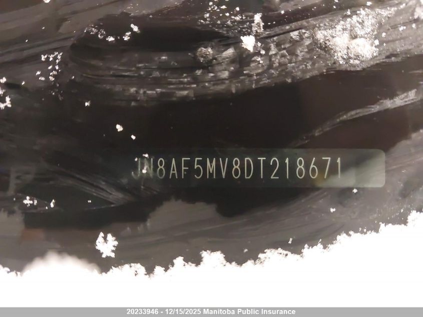 2013 Nissan Juke Sl VIN: JN8AF5MV8DT218671 Lot: 20233946