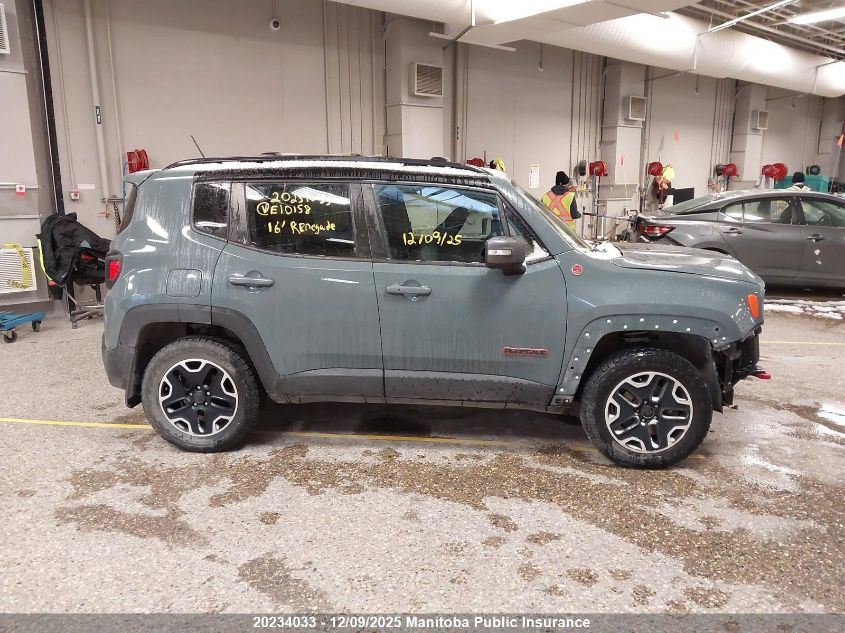 2016 Jeep Renegade Trailhawk VIN: ZACCJBCT1GPE10158 Lot: 20234033