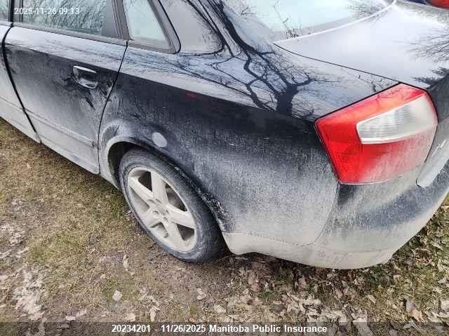 2004 Audi A4 1.8T Quattro VIN: WAULC68EX4A004559 Lot: 20234201