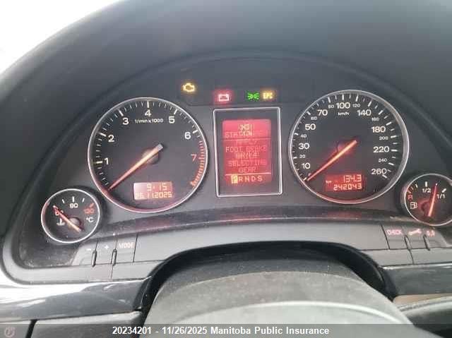 2004 Audi A4 1.8T Quattro VIN: WAULC68EX4A004559 Lot: 20234201