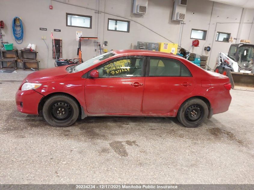 2010 Toyota Corolla Le VIN: 2T1BU4EE7AC377229 Lot: 20234234