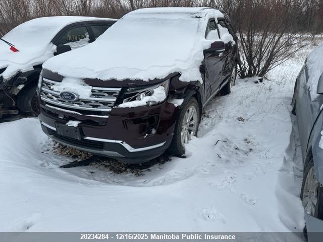 1FM5K8F88JGB61664 2018 Ford Explorer Limited auction photo 1