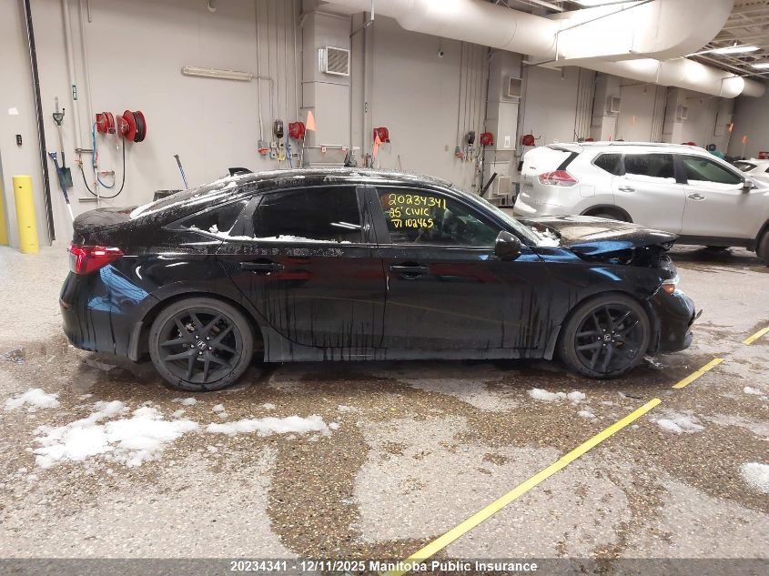2025 Honda Civic Sport VIN: 2HGFE2F51SH102465 Lot: 20234341
