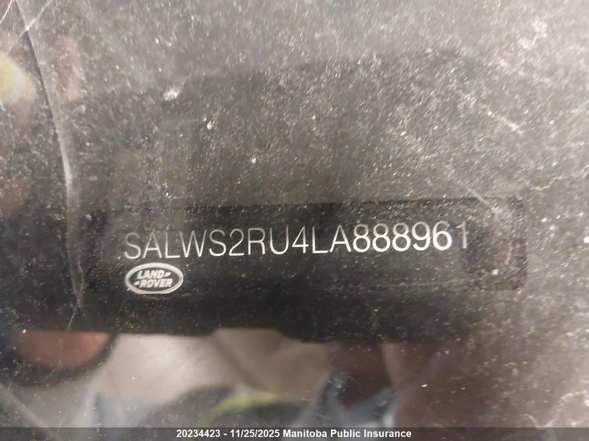 2020 Land Rover Range Rover Sport Hst P400 VIN: SALWS2RU4LA888961 Lot: 20234423