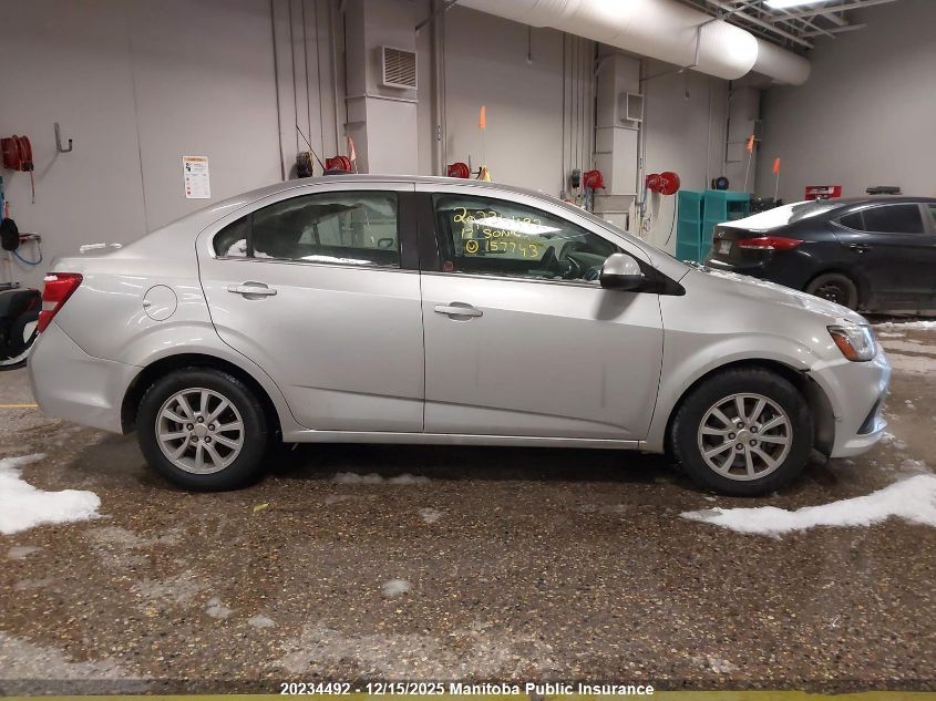2017 Chevrolet Sonic Lt VIN: 1G1JD5SH9H4157743 Lot: 20234492