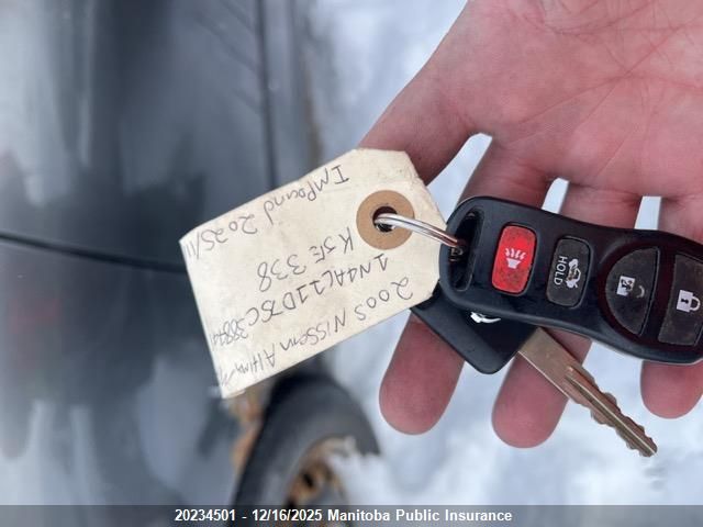 2005 Nissan Altima 2.5 S VIN: 1N4AL11D75C388441 Lot: 20234501