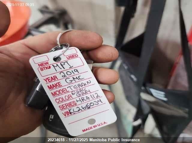 2019 GMC Terrain Sle 2.0T VIN: 3GKALTEX6KL265034 Lot: 20234618