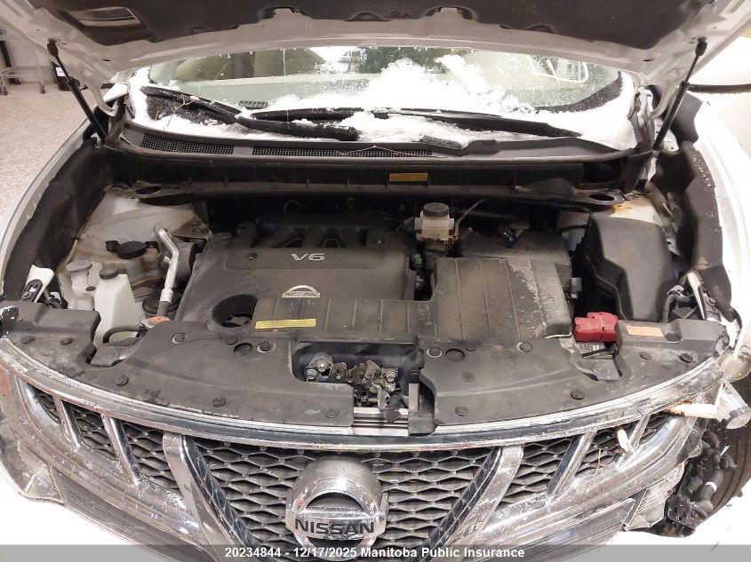 2014 Nissan Murano Sl VIN: JN8AZ1MW5EW529225 Lot: 20234844